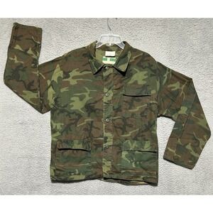 Vintage Game Winner Sportswear Jacket XL 45-48 Camo Hunting Field Coat Pockets